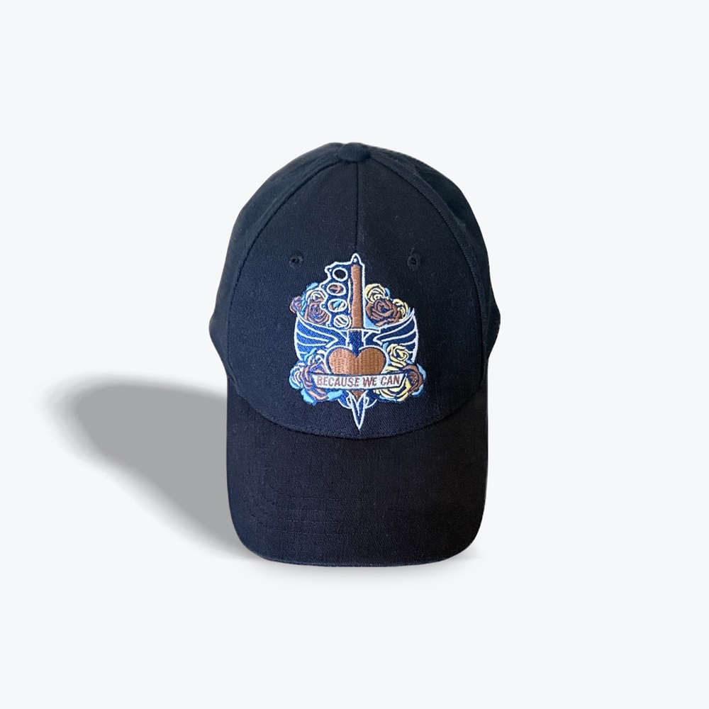 Bon Jovi Hat with 2013 Because We Can Tour Embroidered Logo